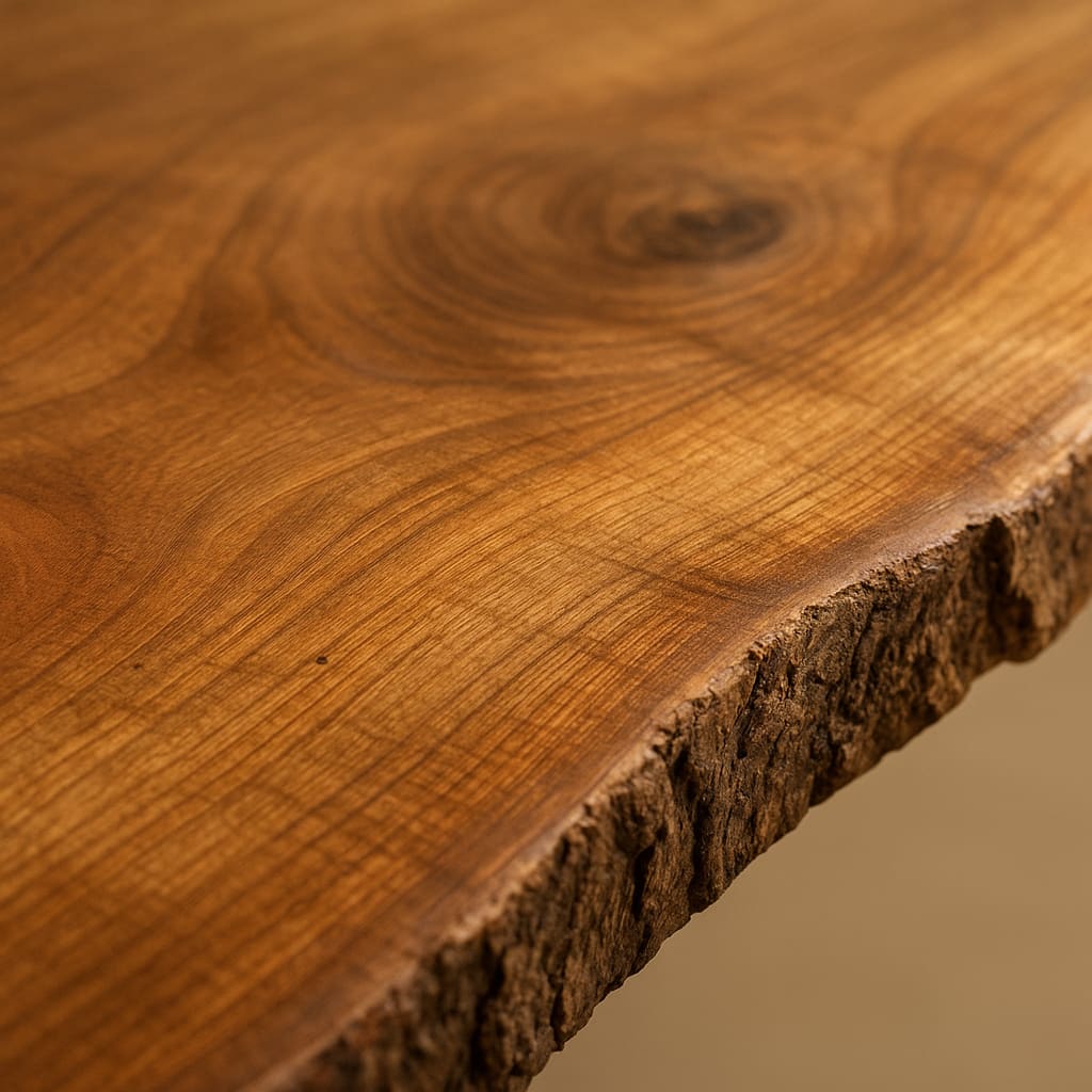 Natürliche Tischkante